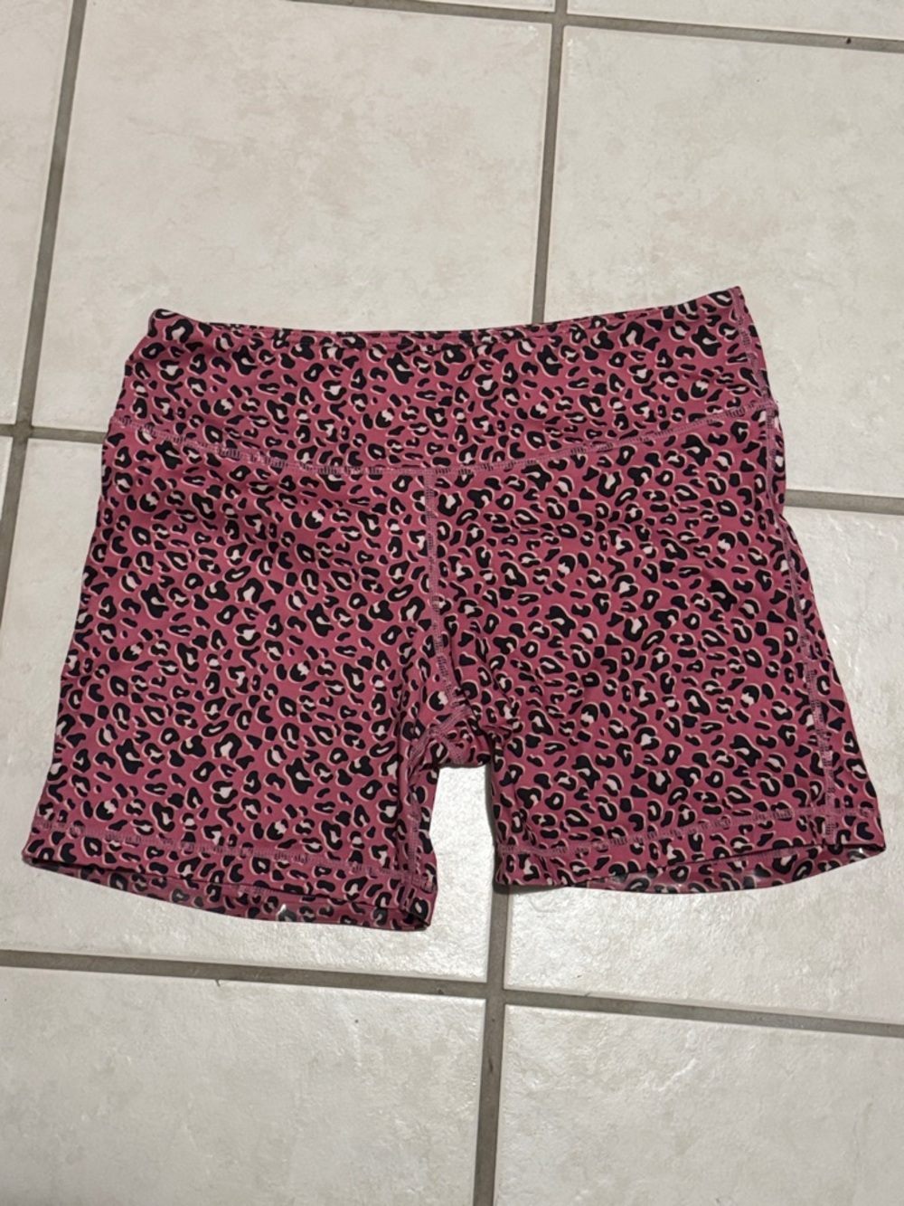 IAB Pink Leopard Print no ride Bike Shorts